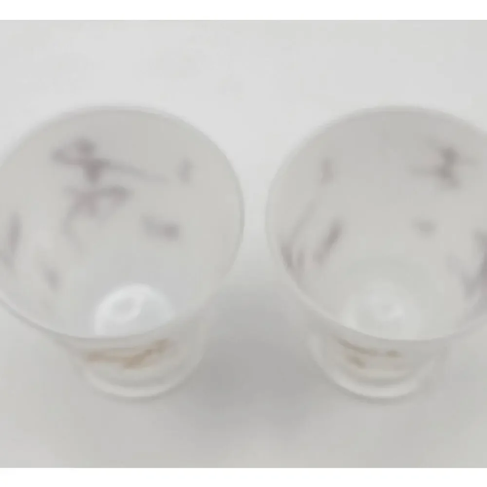 Josephine Baker Art Decor Set of Two Shot White Frosted Glasses